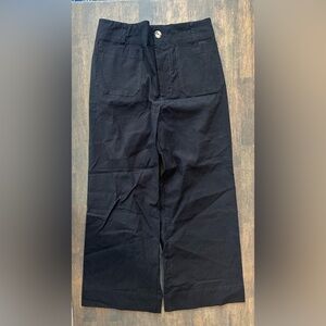 Anthropologie Maeve Collette Black Flare & Wide Leg Jeans